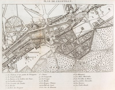 Promenades or Itineraries of the Gardens of Chantilly by   Mérigot